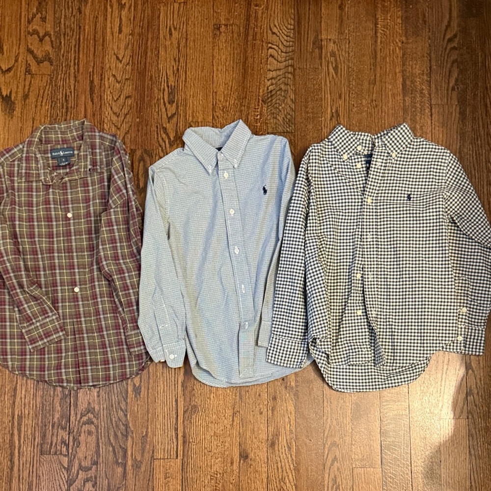 Boys Ralph Lauren button-down shirts